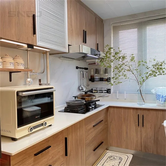 New Custom L-Shaped Cabinets